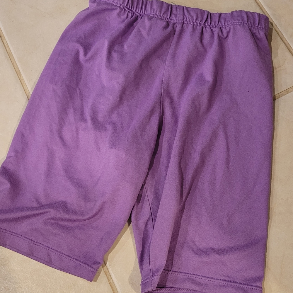 Kids Stretch Athletic Shorts - Purple